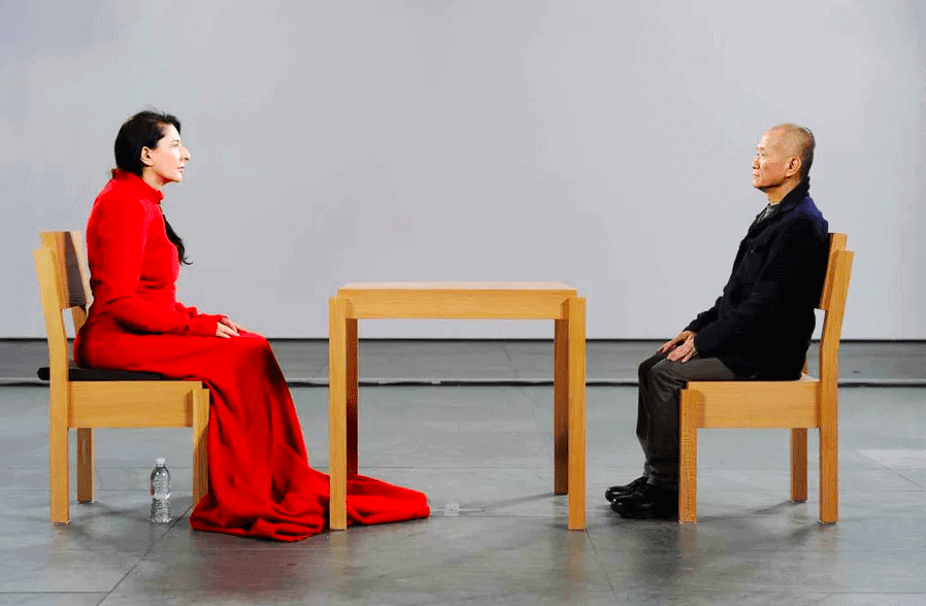 Marina Abramovic, Performance during ‘Marina Abramovic The Artistis Present’ (9 March, 2010,New York City). Museum of Modern Art. Photo by Andrew H. Walker Getty Images (c)