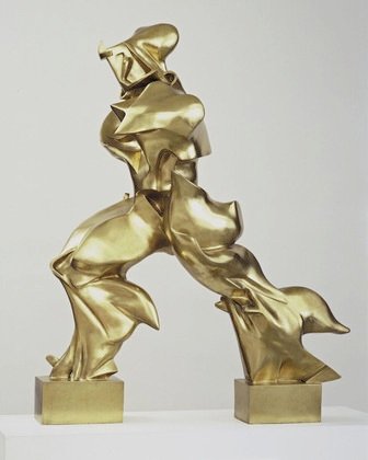 Umberto Boccioni, Unique Forms of Continuity in Space, 1913 (cast 1931), bronze, 43 78 x 34 78 x 15 34″ (Museum of Modern Art, New York)