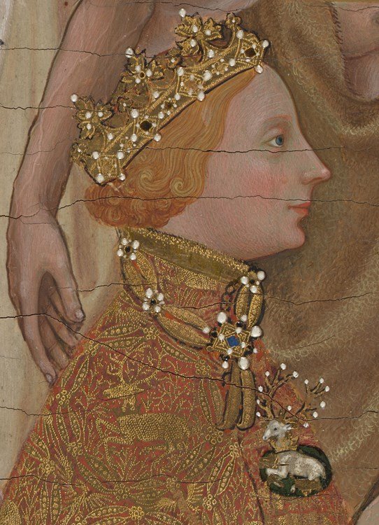 Detail of the Wilton Diptych, c. 1395 – 1399, unknown artist, National Gallery, London