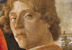 Sandro Botticelli , probably self-portrait in his Adoration of the Magi, 1475