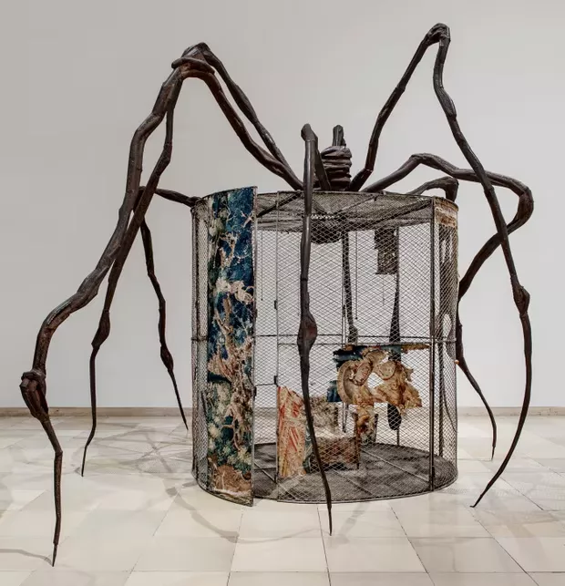 Spider (1997) – steel, tapestry, wood, glass, fabric, rubber, silver, gold and bone. Photograph: Maximilian Geuter/The Easton Foundation / VEGAP, Madrid