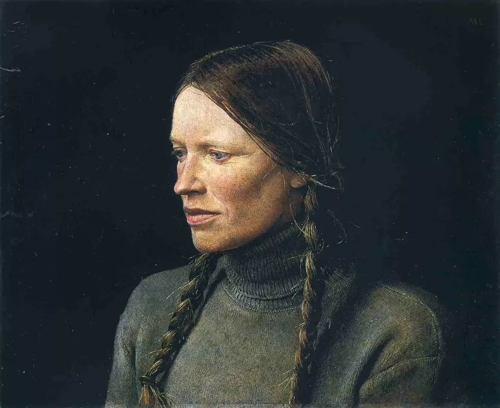 Andrew Wyeth, Braids, 1979, from Helga series.