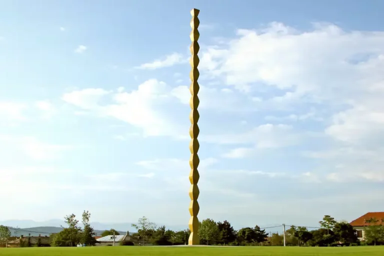 Constantin Brancusi, Endless Column (1938), Part of a larger ensemble in Târgu Jiu, Romania