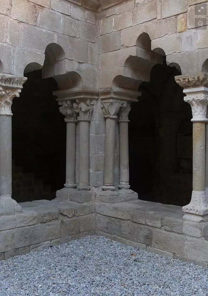 Corner at the Cloister of Sant Pau del Camp, Barcelona