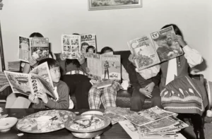Michael Jang, Study Hall, 1973, gelatin silver print, Charina Endowment Fund