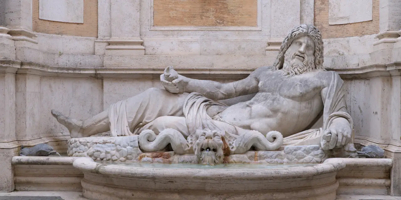 The statue of Marforio, 2nd-3rd century AD