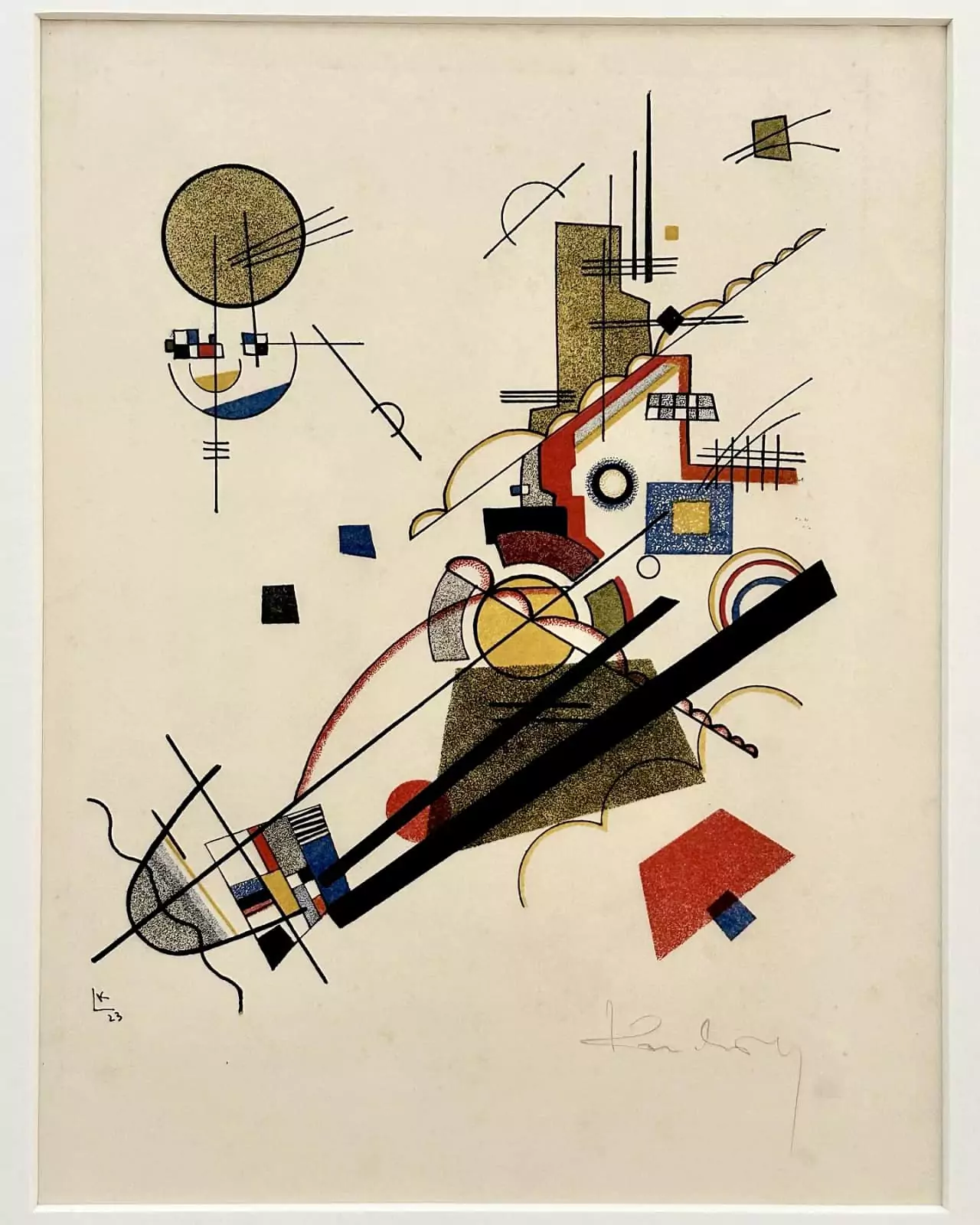 Wassily Kandinsky, Joyous Ascent (Fröhlicher Aufstieg) from Masters' Portfolio of the Staatliches Bauhaus (Meistermappe des Staatlichen Bauhauses), 1923, Lithograph
