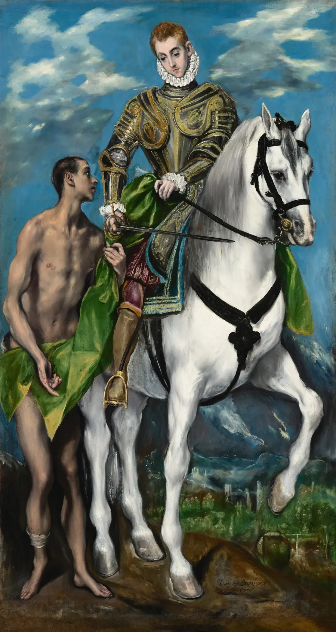 El Greco (Doménikos Theotokópoulos),Saint Martin and the Beggar, 1597-1599, The Widener Collection at the National Gallery of Art