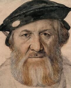 Hans Holbein the Younger, Portrait of Charles de Solier, Sieur de Morette, 1534–1535, chalk, pastel and India ink, Kupferstich-Kabinett, Dresden