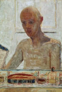 Pierre Bonnard, Self-portrait in the mirror in the bathroom, 1939-45. Musée national d’Art moderne, Centre Georges Pompidou, Paris