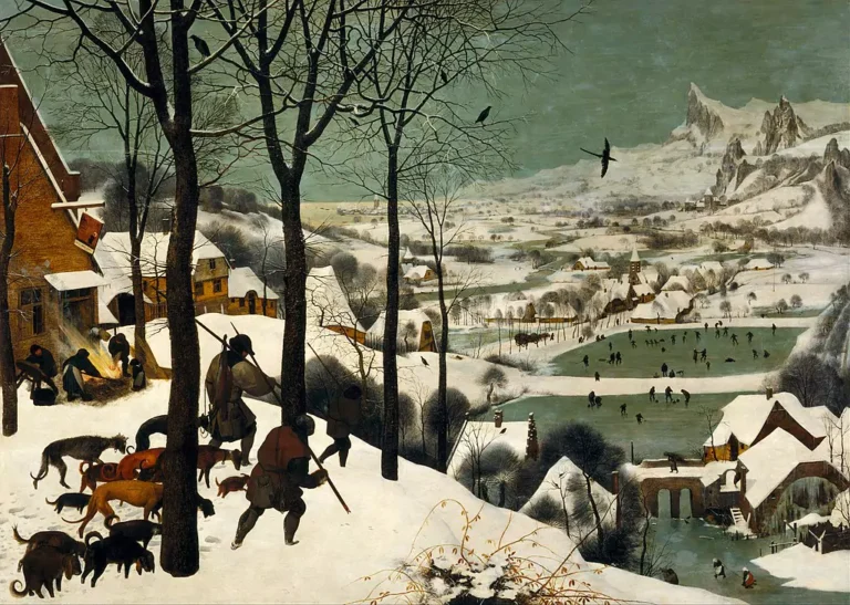 Pieter Bruegel the Elder – Hunters in the Snow (Winter), 1565