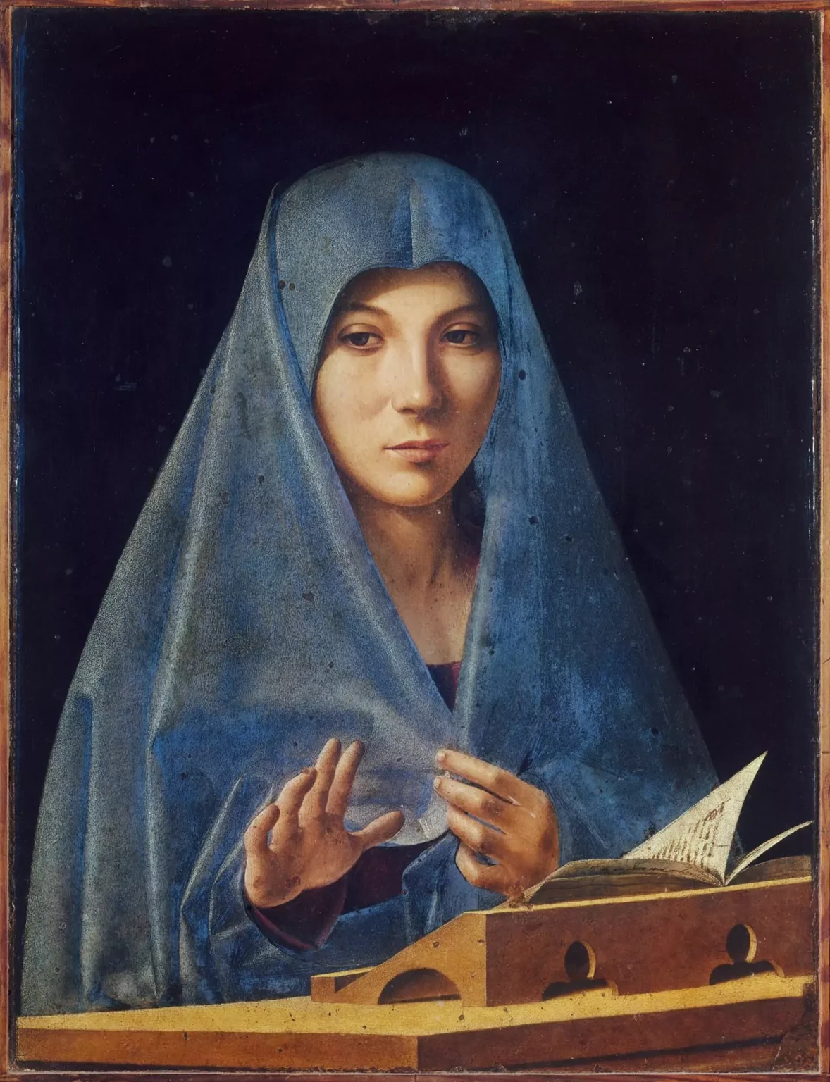 Virgin Annunciate by Antonello da Messina, Galleria Regionale della Sicilia, Palermo