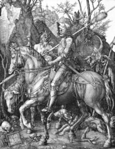 Albrecht Dürer, Knight, Death and the Devil, 1513, engraving
