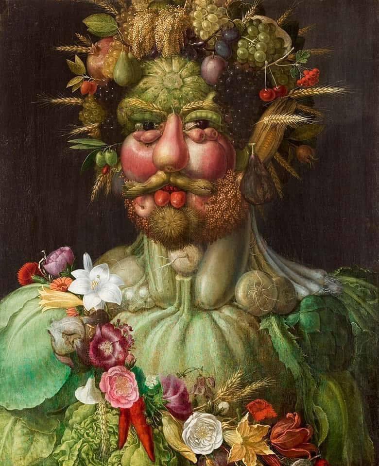 Giuseppe Arcimboldo, Rudolf II of Habsburg as Vertumnus, 1590, Skokloster Castle, Håbo, Sweden